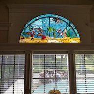 arched stained glass windows for sale