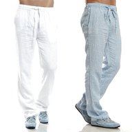 mens summer cotton trousers for sale