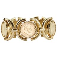 gold sovereign bracelet for sale