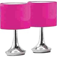 pair bedside lamps fuschia pink for sale