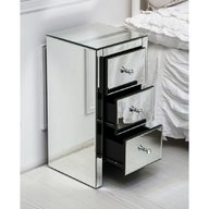 glass bedside cabinets for sale