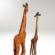 hand carved giraffe for sale