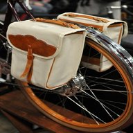 leather bike panniers for sale