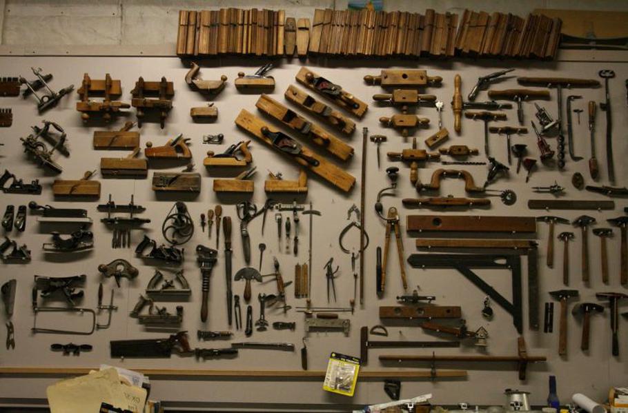Vintage Woodworking Tools stock videos and footage