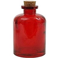 red glass bottles for sale