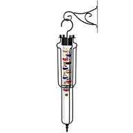 hanging galileo thermometer for sale