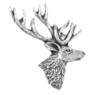stag brooch for sale