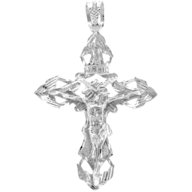 solid silver crucifix for sale