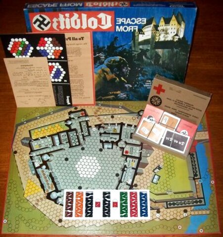 Details about  / Vintage Board Game Escape From Colditz Parker 4 red original movers Spares