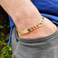 mens solid gold bracelet for sale