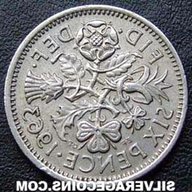 1963 sixpence for sale