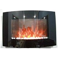 black curved electric fire for sale