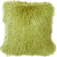 lime green mongolian cushions for sale