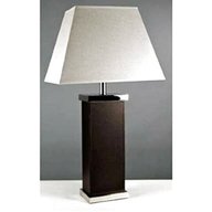 faux leather table lamp for sale