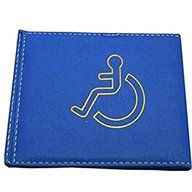 leather disabled badge holder for sale