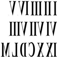 roman numeral stencil for sale