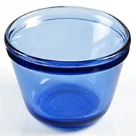 blue glass bowl for sale