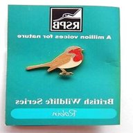 rspb pin badges robin for sale