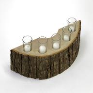 rustic wooden candle holders for sale