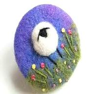 needle felted brooch for sale