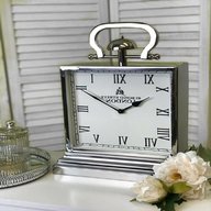 chrome mantel clock for sale