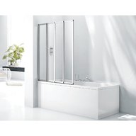 folding chrome bath shower screen for sale