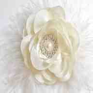 ivory flower girl hair accessories for sale