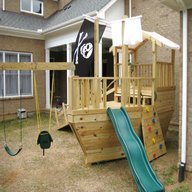 wooden pirate ship garden for sale