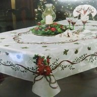 70 x 144 tablecloth for sale