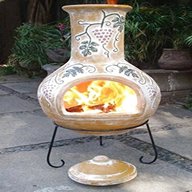 extra large clay chiminea for sale