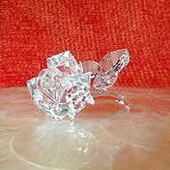 swarovski crystal rose figurine for sale