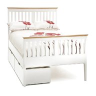 king white wooden bed for sale