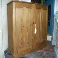 victorian pine kitchen cupboard for sale