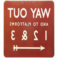 enamel railway signs for sale
