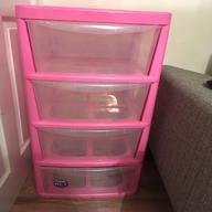 pink plastic drawers for sale