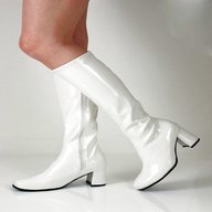 fancy dress white boots for sale