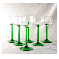 green stem wine glasses luminarc for sale