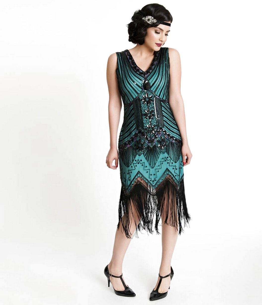 Teal Flapper Dress for sale in UK | View 60 bargains
