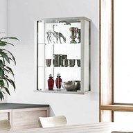 wall mounted glass display cabinet for sale