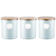 tea coffee sugar canisters blue for sale