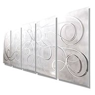 silver metal wall art for sale