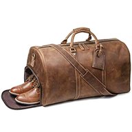 mens leather weekend bag for sale