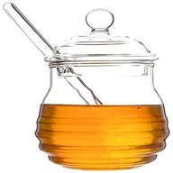 glass honey pot for sale