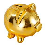 gold piggy bank for sale