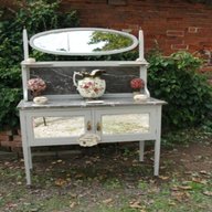 shabby chic wash stand for sale