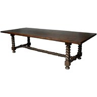 barley twist dining table for sale
