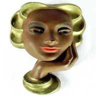 art deco lady head for sale