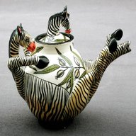 zebra teapot for sale