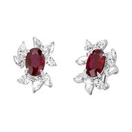 ruby earrings for sale