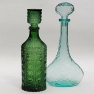 coloured glass decanter for sale